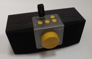 USB player - yellow and black in colour
